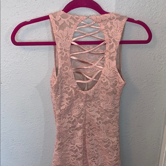 Light Pink Lace Dress - Picture 4 of 4